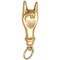 14k Yellow Gold Italian Horn & Good Luck Hand/Sign Language Charms
